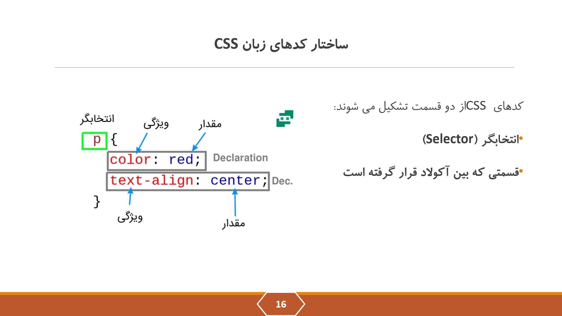 پاورپوینت زبان برنامه نویسیCSS